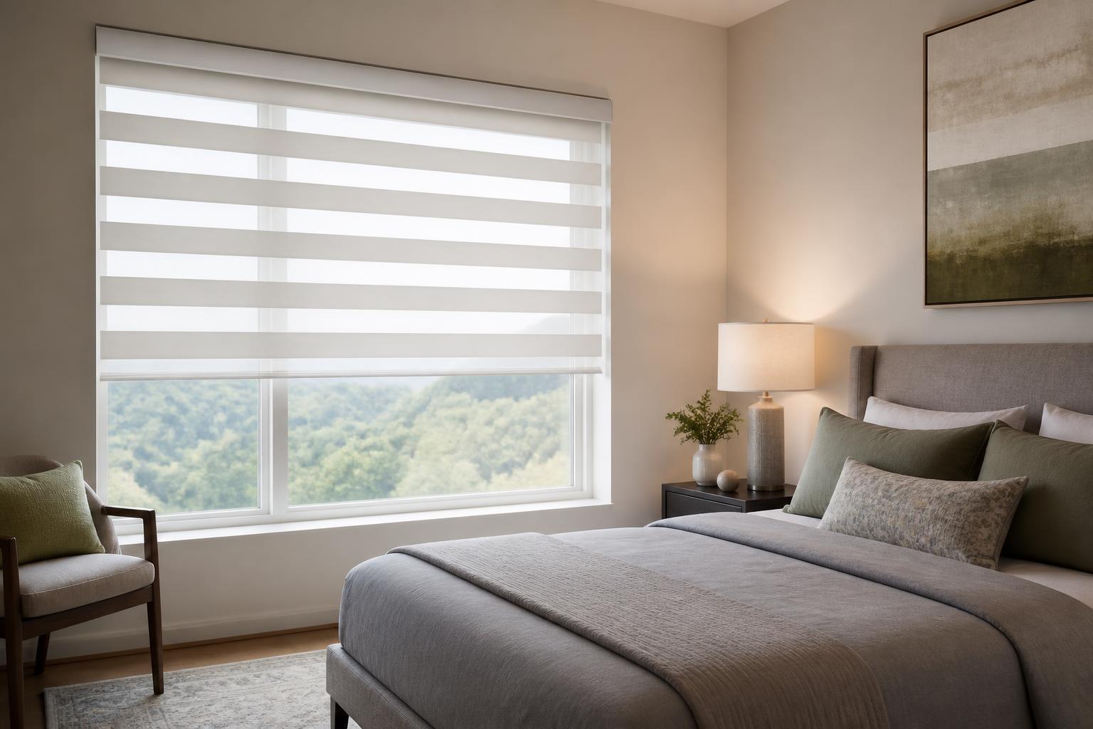 Layered Shades — Bedroom